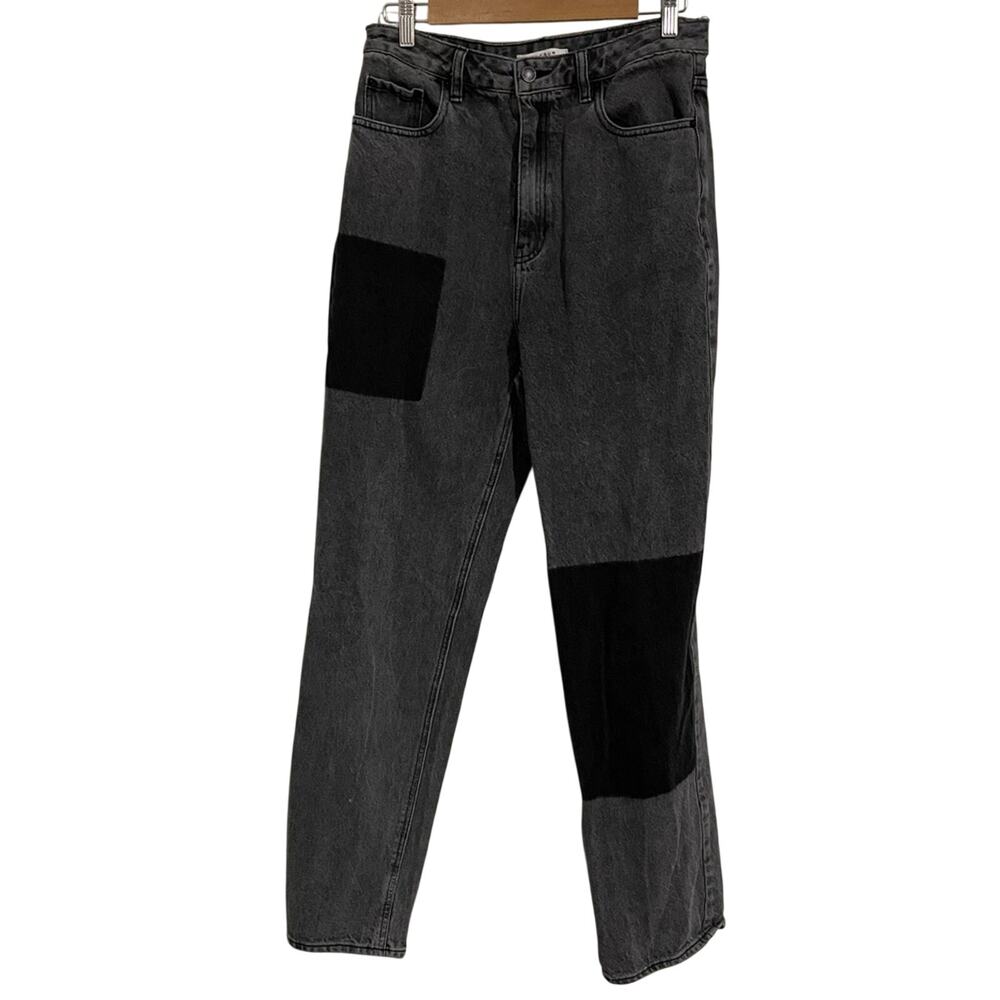 Pacsun Grey Black Patches 90s Boyfriend Jeans High Rose Baggy Womens 30 Fall